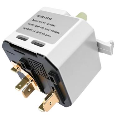 Imagem de W10117655 Interruptor de partida de secador de substituição e compatível com Whirlpool Kenmore Maytag Crosley interruptor de secagem push to start, peça de substituição para secadoras de roupas