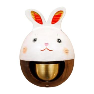 Imagem de XLWLLNJ Sino de lojista para enfeite de abertura de porta, presente de inauguração de casa, campainha de madeira para porta de geladeira, parede de quarto