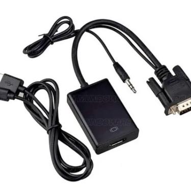 Imagem de Conversor Vga M X HDMI F Com Audio - Tebera