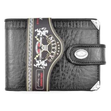 Imagem de Carteira De Coutro Legitimo Preto Mitty M21F