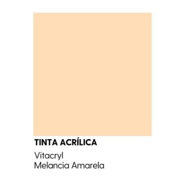 Imagem de Tinta Emborrachada Acetinada Laranjas - Vitacryl, Melancia Amarela, 3,
