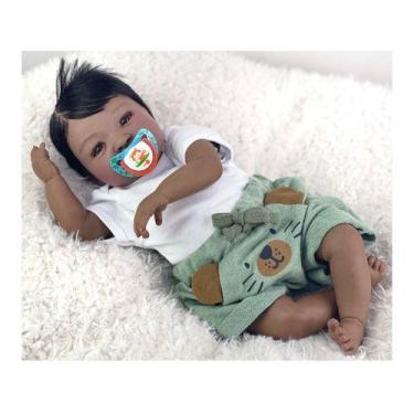 Imagem de Bebê Reborn Menino Realista Negro Lançamento Pronta Entrega - Ana doll