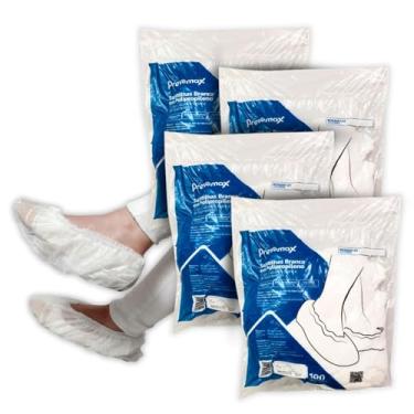 Imagem de Propé descartável tnt Branca c/ 400 unidades - Touca sapato