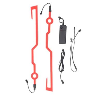 Imagem de Capacete de motocicleta Light Light PVC resistente a água de alto brilho Capacete LED Faixa de luz com 3 modos para capacetes de bicicleta de motocicleta Ativides ao ar livre