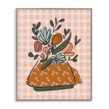 Imagem de Stupell Industries Design de arte giclée emoldurado cinza floral para sala de piano por Beki Marquardt, 76 x 61 cm