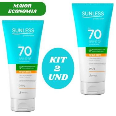 Imagem de Kit 2 Protetor Solar Corporal FPS 70 Sunless Toque seco 200g Oil Free 