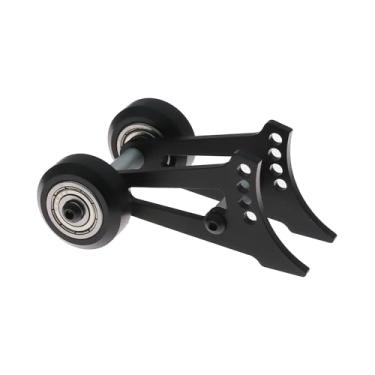 Imagem de RC Wheelie Bar Kit Aluminim Adjustable for Tamiya CW-01 Lunch Box Midnight Pumpkin RC Control Monster Trucks Upgrade Parts (Double Wheel-Black)