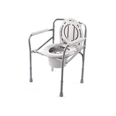 Imagem de Cadeira dobrável de cabeceira/chuveiro, cadeira dobrável feita de aço inoxidável, portátil, altura ajustável, antiderrapante, para deficientes, cadeira alternativa de banheiro para idosos (cor: C)