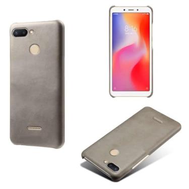 Imagem de Capa para Xiaomi Redmi POCO M3 Pro,Proteção contra quedas,Casca de volta de cor sólida simples,Design de couro de imitação de plástico-Gray
