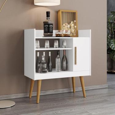 Imagem de Adega Bar Com 1 Porta Retrô 70,4cm Multimóveis Cr50106 Branco