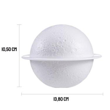 Imagem de Difusor Elétrico Aromatizador Ambiente Planeta Saturno Umidificador - 