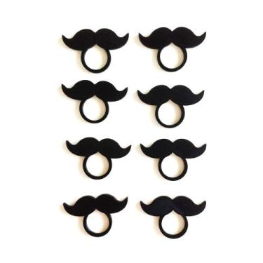 Imagem de 8 Argolas Para Guardanapo Bigode / Dia Dos Pais - Mesa Posta - Toque 3