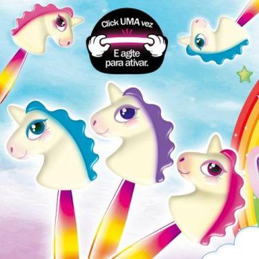 Imagem de Pirulito Dip Loko Neon Unicornio Brilha No Escuro 30un Diplo - Danilla