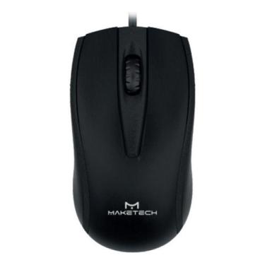 Imagem de Mouse Com Fio Maketech Mf-0871p 3 Teclas 1000 Dpis Usb, Preto