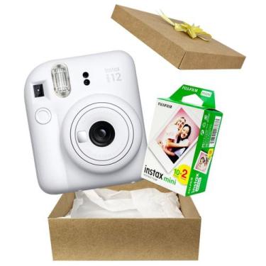 Imagem de Kit Presente Câmera Instantânea Instax Mini 12 Com 20 Fotos Branca - f