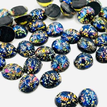 Imagem de Colagem Pedra12x10mm Aurora Boreal  Carbachon 10pçs 16g - Macall