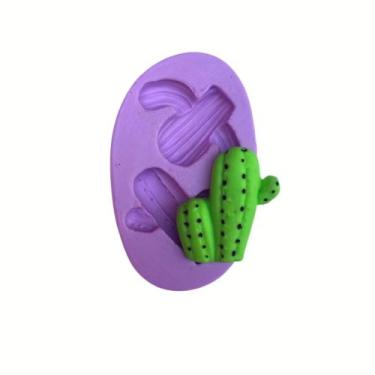 Imagem de Molde de silicone cactos para decorar f647 - CM