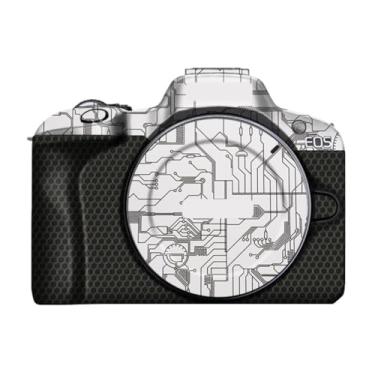 Imagem de R 100 Adesivo de corpo da câmera kit de película protetora acessórios de pele decalques de vinil para Canon EOS R100 (branco circuito)