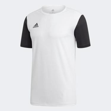 Imagem de Camisa Estro 19 Adidas Masculina - Exclusiva, Branco, Preto, EGG