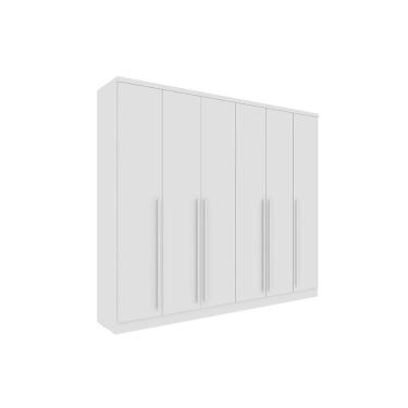 Imagem de Guarda Roupa 6 Portas 6 Portas E 8 Gavetas Sevilla Neve - Tcil Móveis