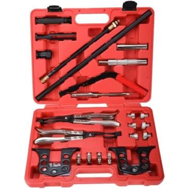 Imagem de 8MILELAKE Compressor de mola de válvula, válvula aérea de motor de carro universal instalador de removedor de vedação de haste de mola OHV OHC Kit de ferramentas de compressor