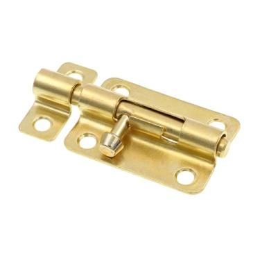 Imagem de Prime-Line U 117556 Porta e portão, trava de barril deslizante de 7,6 cm com parafusos, banhado a latão (pacote único)