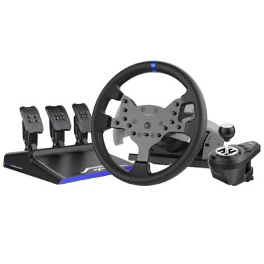 Imagem de PXN V99 PC Racing Wheel, Real Force Feedback Steering Wheel with Pedals and Shifter, Detachable 270/900 Degree Race Steering Wheel Simulator for PC, Xbox One, Xbox Series X/S, PS4(Used - Like New)