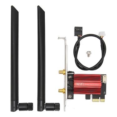 Imagem de Placa de Rede Rápida Pcie Bt4.2, Antena Dupla, Adaptador Wi-fi para 7 8 10 11, Placa de Rede Sem Fio de 1200mbps para Entusiastas de Jogos