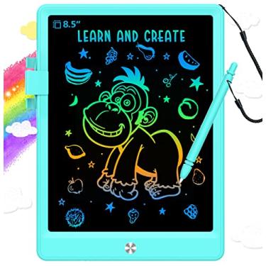 Imagem de BUKEBU Brinquedos infantis para meninos de 3 a 6 anos, tablet de escrita LCD de 8,5 polegadas, tablet de desenho eletrônico, blocos de desenho, presentes de viagem para crianças de 3, 4, 5, 6, 7 anos,