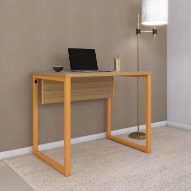 Imagem de Mesa para Escritório Industrial 90cm P25 Samba/Laranja Picasso