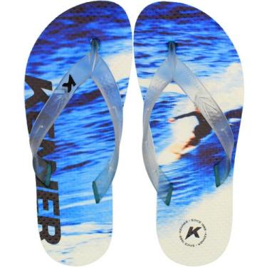 Imagem de Sandália de Dedo Kenner Summer Surf Masculino, Cristal, 39
