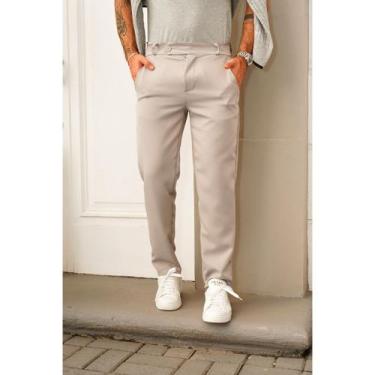 Imagem de Calça Masculina Alfaiataria Italiana - Dennis Beumont, Prata, XGG