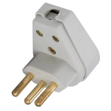 Imagem de Plugue Angular 2P+T de 10 Ampères e 250 Volts Cinza - TRAMONTINA