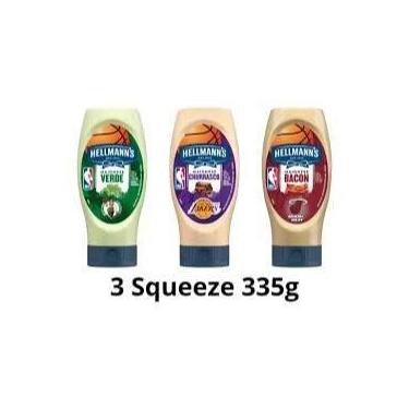 Imagem de KIT COM 3 - Maionese churrasco + bacon + verde - Hellmann's