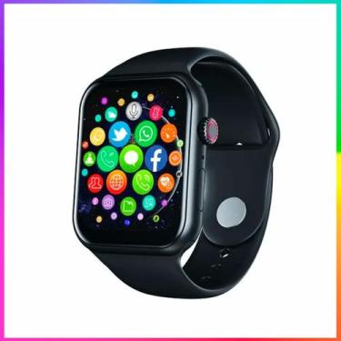 Imagem de Relogio Smartwatch Preto Feminino Serie 10 Para Samsung Android e IOS 