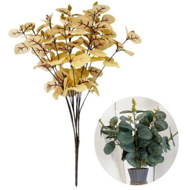 Imagem de Planta Buquê De Eucalipto Artificial Grande Folhas Decoração - Flor Im
