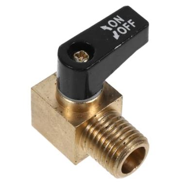 Imagem de HOMSFOU Válvula de cobre do compressor de ar Válvula de drenagem de substituição rosqueada Npt Material de cobre para uso industrial doméstico Fácil instalação para sistemas de tubulação