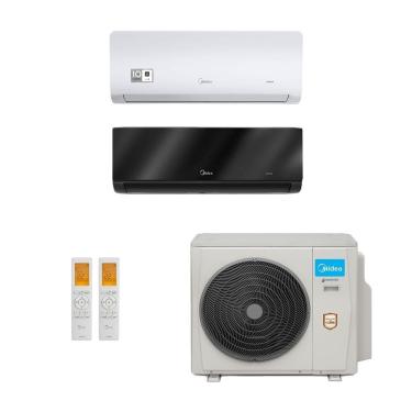 Imagem de Ar-Condicionado Multi Split Inverter Midea 42.000 (1x Evap HW 12.000 + 1x Evap HW 24.000) Quente/Frio 220V