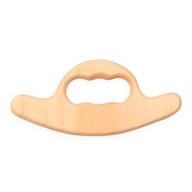 Imagem de Instrumento Massageador Madeira Tartaruga Massagem Fisioterapia Liberação Miofascial