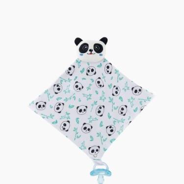 Imagem de Naninha Para Bebê Bichinho Pelúcia com Prendedor de Chupeta - Kolim En