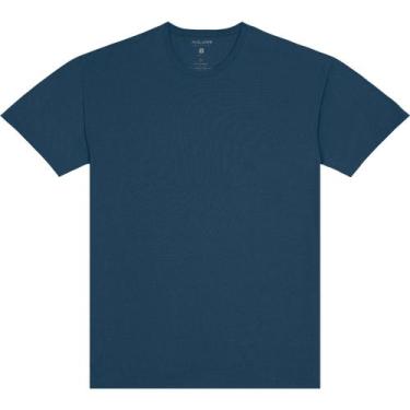 Imagem de Camiseta Básica Masculina Malwee Ref. 04423, Azul 1551, GG