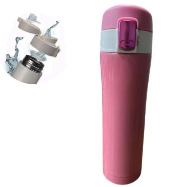 Imagem de Garrafa Térmica Squeeze Inox 500ml - Rosa