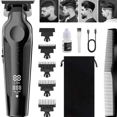 Imagem de Aparador De Cabelo Sem Fio De Uso Doméstico Km-264 Kemei