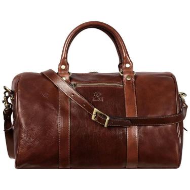 Imagem de Bolsa de Viagem Unissex Clássica de Couro, TIME RESISTANCE 5192101, Marrom