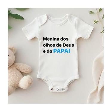 Imagem de Body Personalizado Bebê Menina Dos Olhos de Deus e do Papai - Baby da 