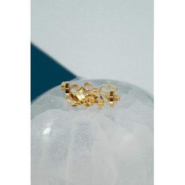 Imagem de Entremeio Navete 9x5mm em Ouro 18k - 50 Peças - no-brand