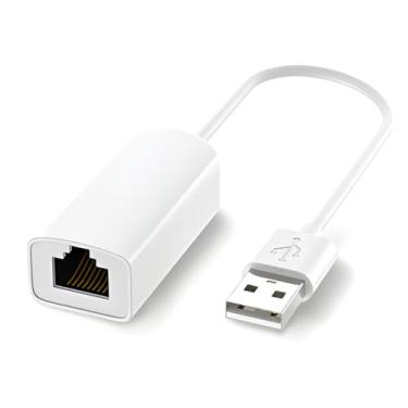Imagem de KUJOBUY Adaptador de rede USB para Ethernet RJ45 para USB compatível com Windows 7 a 11 Linux, conector de rede macOS LAN para PC, laptop, conector USBA para Ethernet RJ45