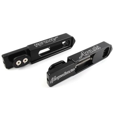 Imagem de Extensões de braço oscilante Arashi Black 7.1 cm-19.1 cm para Suzuki Hayabusa GSXR 1300 Gen 2 2008-2019, alumínio CNC