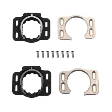 Imagem de DBEIXIWEI Conjunto de capas de grampo de bicicleta de liga de alumínio, clipes de tala de pedal de liberação rápida, protetor de sapatos de ciclismo adequado para Speedplay Zero