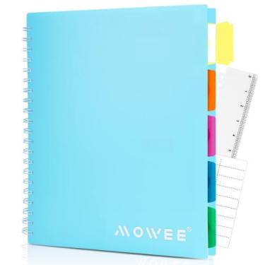 Imagem de Caderno MOWEE 5 Subject Spiral College Ruled 200 páginas